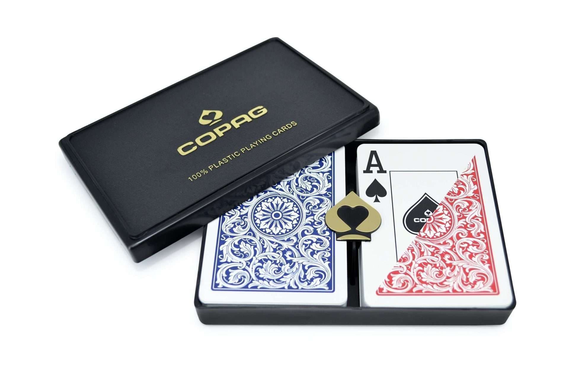 Copag 1546 red and blue jumbo index poker playing cards