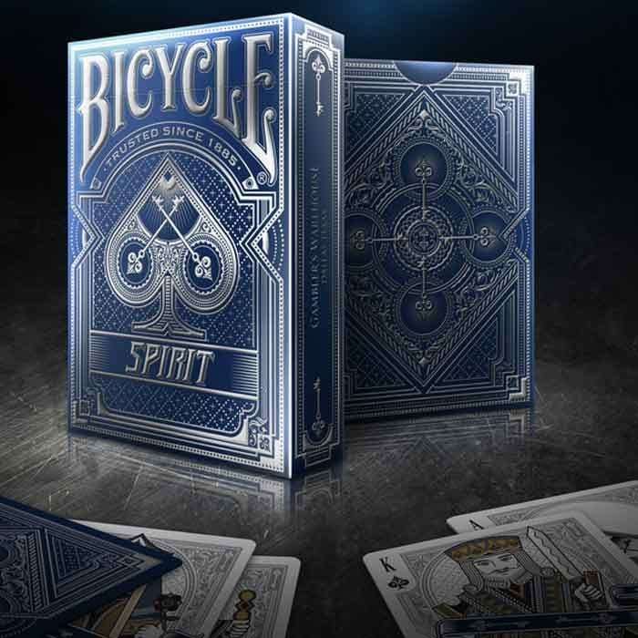 bicycle spirit playing cards blue