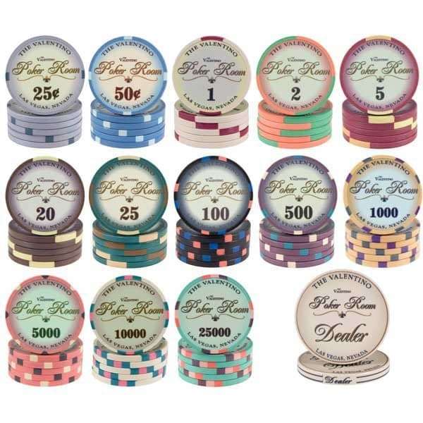 valentino poker chips