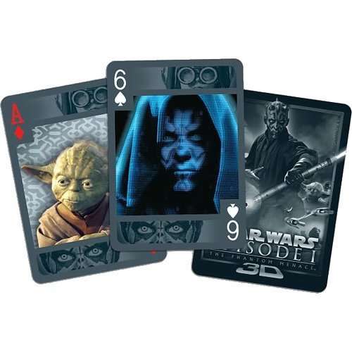 Star Wars The Phantom Menace 3D Playing Cards