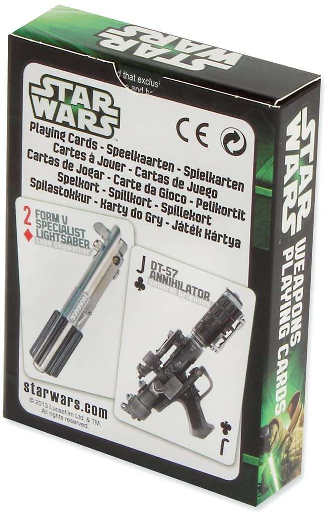Star Wars Weapons Playing Cards