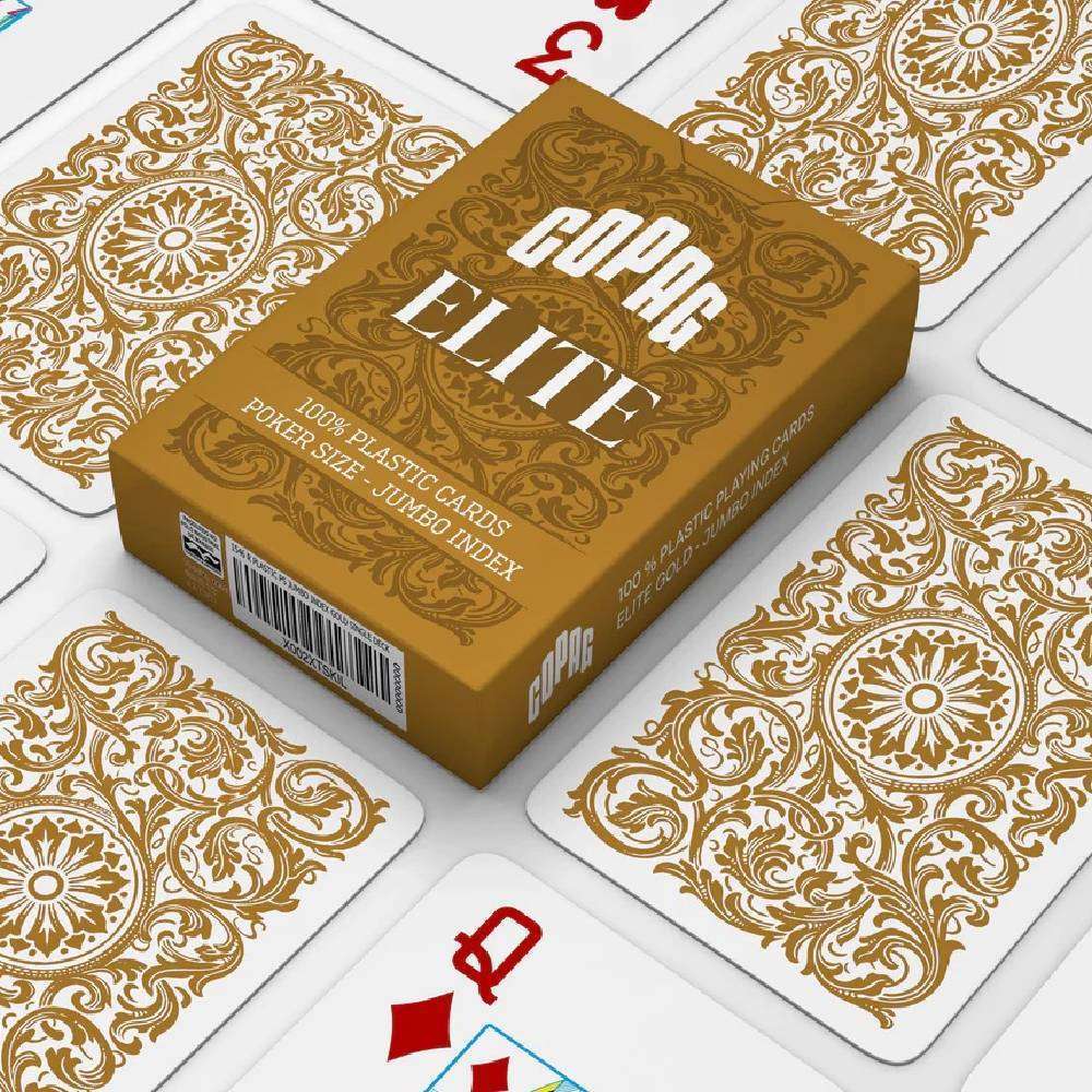 Copag Elite plastic playing cards - gold deck