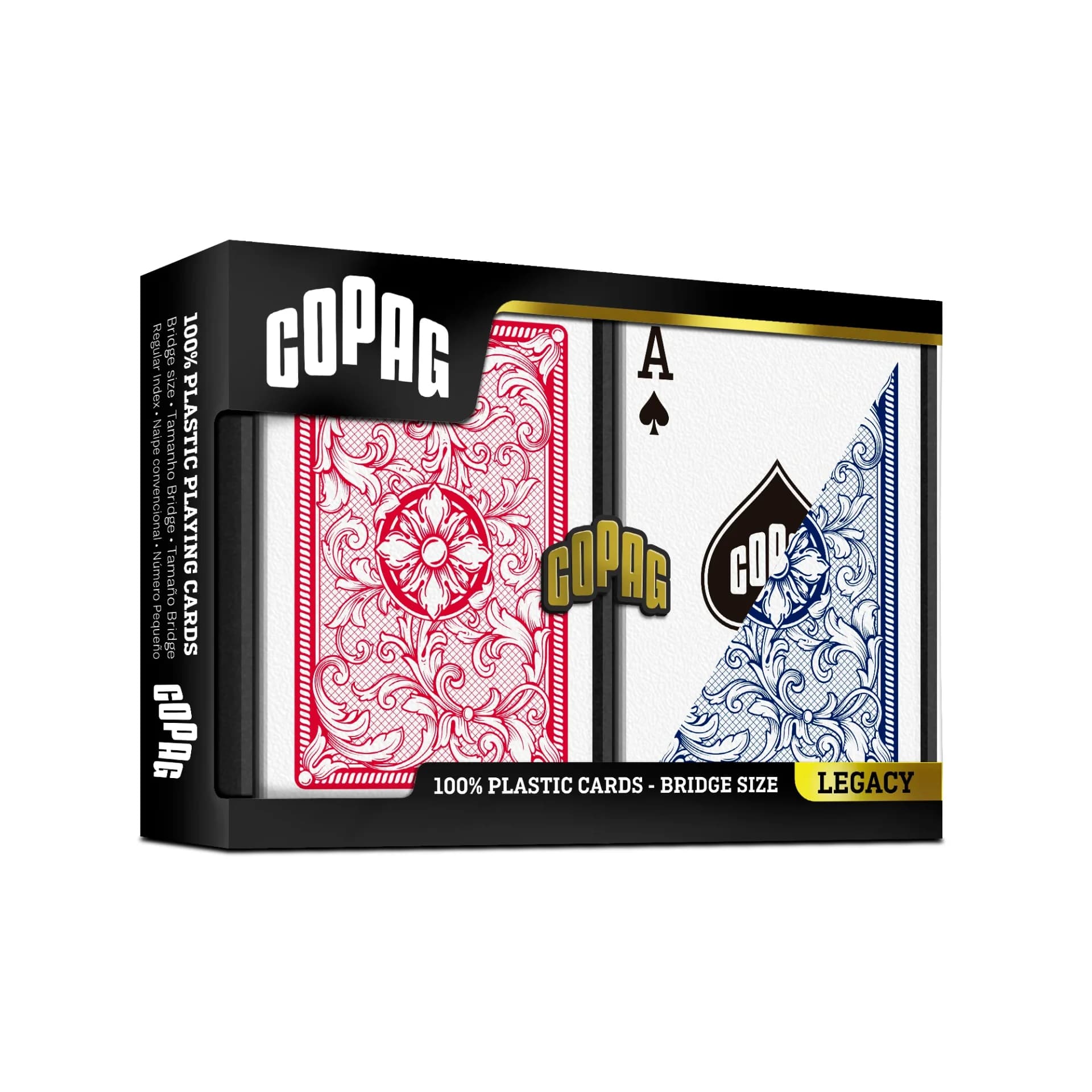 Copag Legacy bridge size plastic cards in display pack - Poker Supplies UK